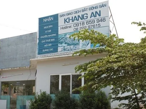 Đầu tư địa ốc Khang An bị xử phạt 100 triệu đồng