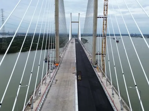 Lộ diện cầu 2.800 tỷ trên cao tốc Bến Lức - Long Thành sắp về đích