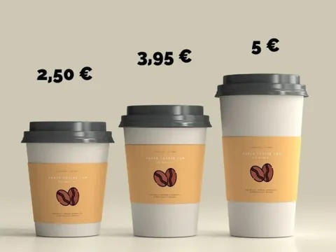 Hiệu ứng chim mồi: Tại sao ly cà phê cỡ lớn lại rẻ hơn?