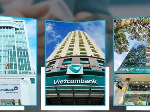 Sáng 27/8: Cổ phiếu Vietcombank tím trần, lên cao kỷ lục, BIDV và VietinBank đồng loạt tăng mạnh