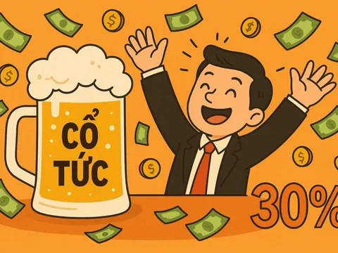 Một công ty bia chia cổ tức tiền mặt 30%, doanh thu bán niên lập đỉnh nhưng lợi nhuận "bốc hơi" 74%