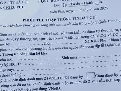 Các địa phương bắt đầu thu thập thông tin người dân để chi trả 100.000 đồng dịp 2/9