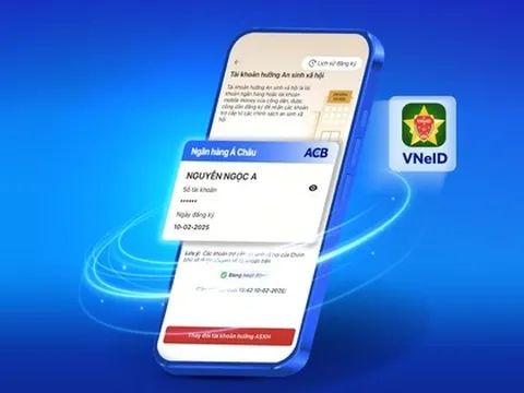 Chính phủ tặng 100.000 đồng, ACB cộng thêm đến 350.000 đồng cho khách hàng liên kết VNeID