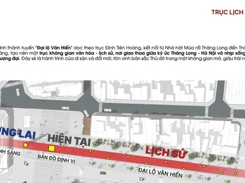 Hà Nội: Đường Đinh Tiên Hoàng sẽ được thiết kế trở thành Đại lộ Văn Hiến