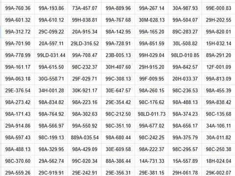 318 chủ xe máy, ô tô có biển số sau nhanh chóng nộp phạt nguội theo Nghị định 168