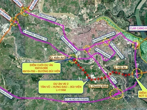 Tin vui cho người dân Hải Phòng: Tuyến Vành đai 2 hơn 7.400 tỷ đồng tăng tốc triển khai