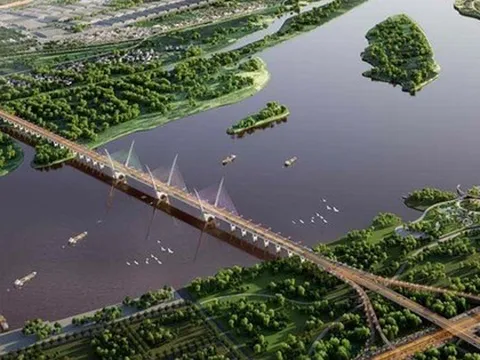 Chỉ 1 tháng nữa, Hà Nội sẽ khởi công 'siêu cầu' 7.300 tỷ bắc qua sông Hồng, rộng 8 làn xe, nối Bắc Từ Liêm với Đông Anh