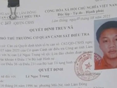 Truy nã đặc biệt nhân viên ngân hàng Lê Ngọc Trung