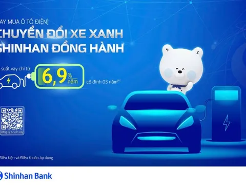 Ngân hàng Shinhan ưu đãi gói vay mua xe điện – Đồng hành cùng lối sống xanh