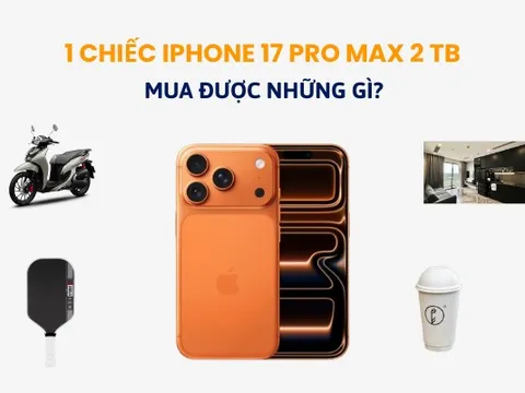 iPhone 17 Pro Max 2 TB giá gần 64 triệu đồng: bằng 1 chiếc Honda SH Mode, đủ tiền uống trà sữa vài năm