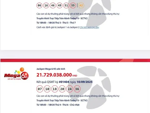 Hai giải độc đắc Vietlott tăng lên 144 tỉ đồng