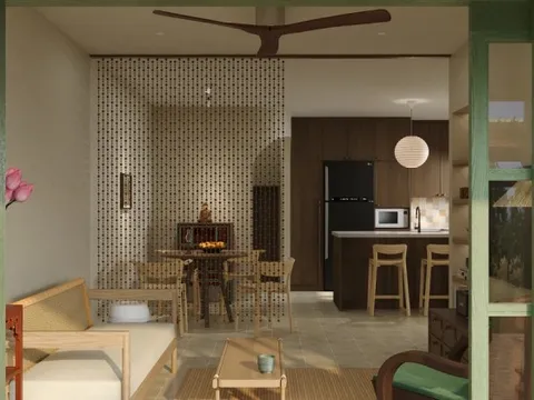 Thiết kế nhà đậm chất chất truyền thống cho diện tích đất 100m2