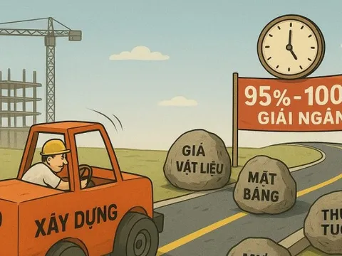 Giải ngân đầu tư công: Cú nước rút 'tiêu tiền' sẵn trên bàn Bộ Xây dựng