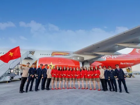 Vietjet đón tàu bay thân rộng mới, nâng đội bay lên 121 chiếc