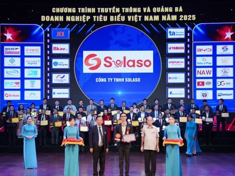 Solaso nhận giải thưởng "doanh nghiệp xuất sắc"