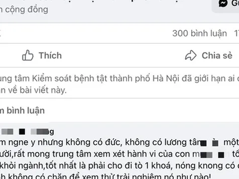 CDC Hà Nội khóa bình luận Fanpage vì nhân viên liên quan vụ 'mẹ kế bạo hành'