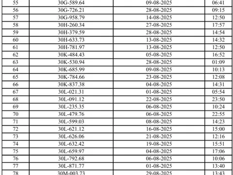 Hơn 230 chủ xe máy, ô tô Hà Nội có biển số sau nhanh chóng nộp phạt nguội theo Nghị định 168
