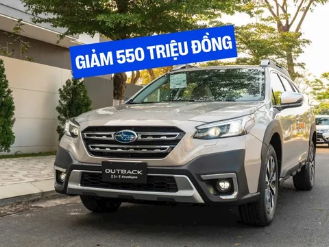 Subaru Outback giảm tới 550 triệu đồng tại đại lý: Giá thực tế chưa tới 1,6 tỷ, vẫn chỉ tương đương Palisade bản giữa dù to ngang Santa Fe