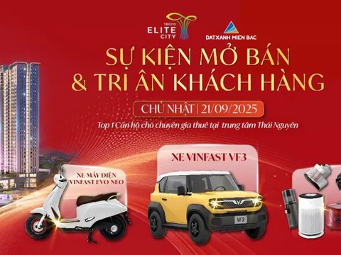 Tecco Elite City mở bán và tri ân khách hàng với quà tặng lên tới 400 triệu đồng