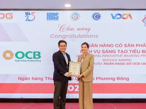 Lần thứ 5 liên tiếp OCB nằm trong danh sách ngân hàng Việt Nam tiêu biểu