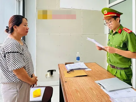 Thực hiện lệnh bắt tạm giam đối với Đặng Thị Hoài