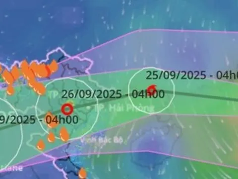 Siêu bão Ragasa đổ bộ Quảng Ninh - Nghệ An sáng 25/9, gây đợt mưa lớn trên 400mm