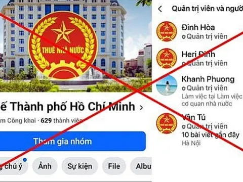 Fanpage của Thuế TP HCM bị giả mạo để lừa đảo