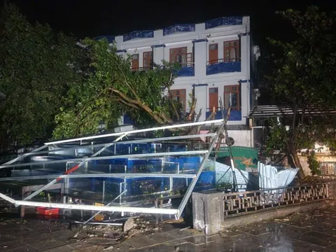 Hình ảnh tan hoang sau khi bão số 10 quét qua miền Trung