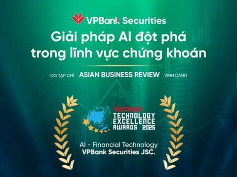 VPBankS ghi dấu ấn tại giải thưởng quốc tế bằng trợ lý AI StockGuru