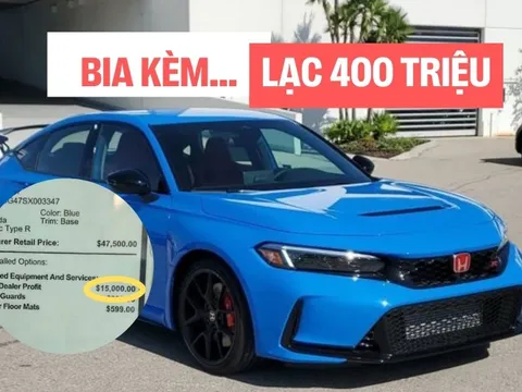 'Bia kèm lạc' không chỉ có tại Việt Nam: Đại lý này công khai kênh giá gần 400 triệu đồng đối với Civic Type R