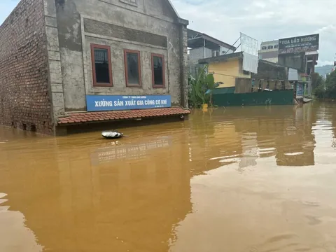 Một địa phương ở miền Bắc đang ngập sâu toàn tỉnh, đã phát tin lũ khẩn cấp