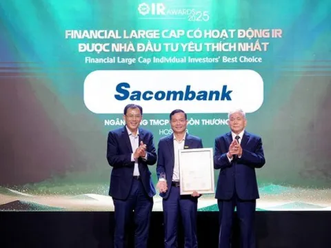 Sacombank có hoạt động IR được Nhà đầu tư yêu thích nhất 2025