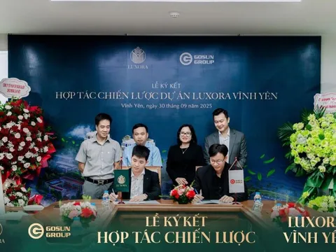 GOSUN ký kết hợp tác chiến lược phát triển dự án Luxora Vĩnh Yên