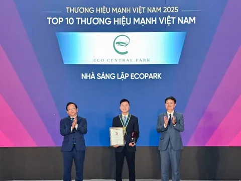 Nhà sáng lập Ecopark là Thương hiệu mạnh Việt Nam 2025
