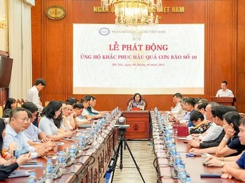 Ngân hàng Nhà nước phát động ủng hộ đồng bào khắc phục thiệt hại do cơn bão số 10