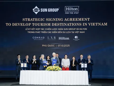 Sun Group ký kết hợp tác chiến lược cùng Hilton chuẩn bị hạ tầng lưu trú cho APEC 2027