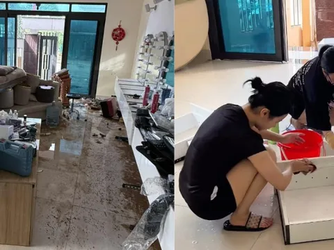 100k - 300k/ tiếng dọn nhà sau lũ: Thương ông bà, không ai chê giá... chỉ sợ không ai đến giúp