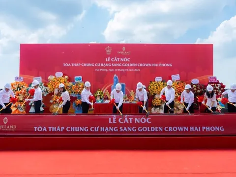 Golden Crown Hai Phong chính thức cất nóc, khẳng định vị thế biểu tượng phố Cảng