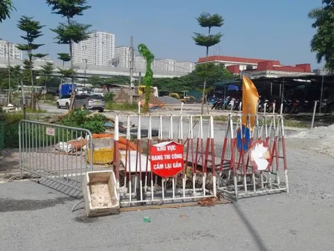 Chủ đầu tư khẩn trương khắc phục sự cố sụt lún tại khu vực Trần Cung