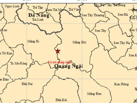 Liên tiếp 7 trận động đất ở Quảng Ngãi trong rạng sáng 13/10