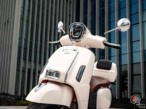 'Tân binh' xe ga 125cc giá 27 triệu đồng ra mắt: ngoại hình như Vespa, trang bị áp đảo Honda Vision