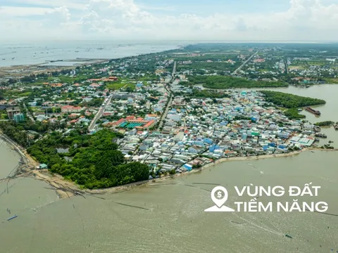 Toàn cảnh khu vực được đề xuất xây cầu nối Cần Giờ với Vũng Tàu, nằm trong dự án lấn biển 9 tỷ USD của Vinhomes