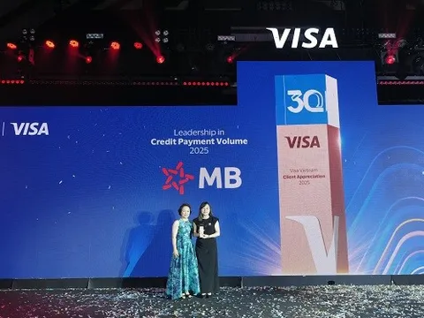MB nhận bốn giải thưởng danh giá từ Visa