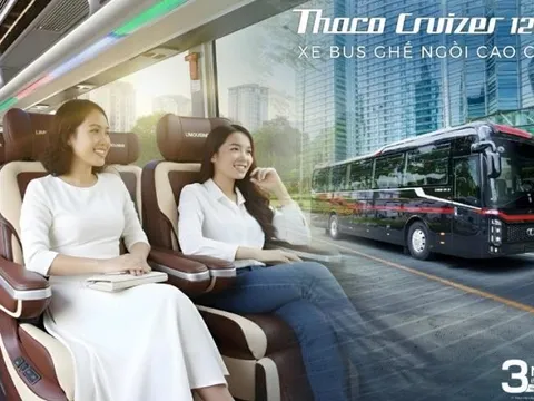 Ra mắt xe ghế ngồi cao cấp THACO Cruizer 120S thế hệ mới phiên bản 29 chỗ