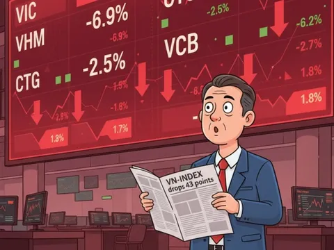 Chứng khoán bất ngờ giảm mạnh, VN-Index thủng mốc 1.600 điểm