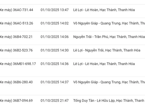 200 chủ xe có biển số sau nhanh chóng nộp phạt nguội theo Nghị định 168