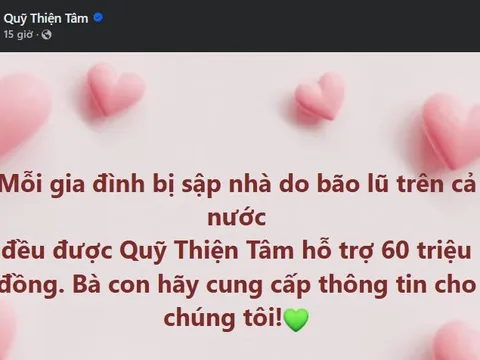 Quỹ Thiện Tâm của Vingroup kích hoạt gói hỗ trợ khẩn cấp đồng bào bão lụt, mức hỗ trợ lên đến 100 triệu đồng/người: Hướng dẫn đăng ký thông tin