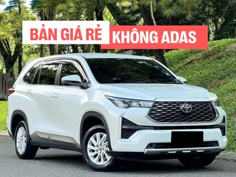 Lộ thông tin Toyota Innova Cross bản giá rẻ: Thấp hơn 755 triệu, mâm xe, đồng hồ và màn hình nhỏ hơn, không ADAS nhưng có ga tự động, 6 túi khí, 8 cảm biến