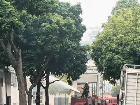 Cháy tại nhà máy bia Hà Nội