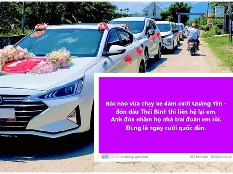 Tài xế ở Quảng Ninh lên mạng tìm "họ nhà trai" trong đám cưới ở Hưng Yên: Sự cố đón nhầm hài hước